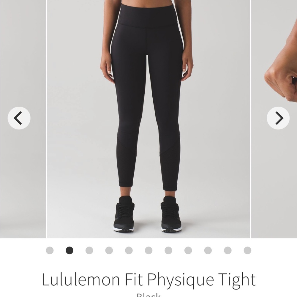 Lululemon Fit Physique Tight. Black, size 8.